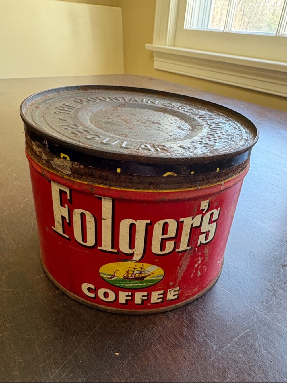 Vintage Folger’s Coffee Tin 50’s